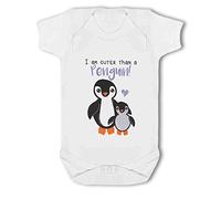 Make It Love It Sell It - I am Cuter than a Penguin! - Baby Vest, 0-3 Months, Girl or Boy, New Born to 24mth