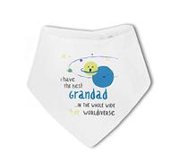 Make It Love It Sell It - I have the best Grandad in the whole wide Worldiverse! - Baby Bandana Bib, For Boy or Girl, One Size
