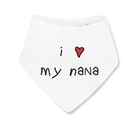 Make It Love It Sell It - I Heart My Nana - Baby Bandana Bib, For Boy or Girl, One Size