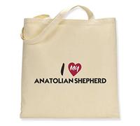 Make It Love It Sell It - I Love My Anatolian Shepherd - Canvas Tote Bag, Single Sided