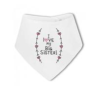 Make It Love It Sell It - I love my Big Sister! (Heart and Arrow) - Baby Bandana Bib, For Boy or Girl, One Size