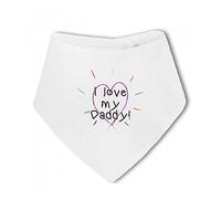 Make It Love It Sell It - I love my Daddy! Heart - Baby Bandana Bib, For Boy or Girl, One Size