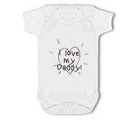 Make It Love It Sell It - I love my Daddy! Heart - Baby Vest, New Born, Girl or Boy, New Born to 24mth