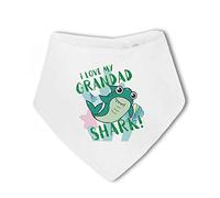 Make It Love It Sell It - I love my Grandad Shark!- Baby Bandana Bib, For Boy or Girl, One Size
