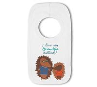 Make It Love It Sell It - I love my Grandpa Millions! (Hedgehog) - Baby Pullover Bib, Boy or Girl