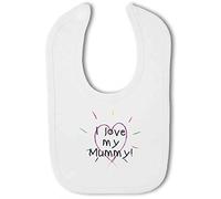 Make It Love It Sell It - I love my Mummy! Heart - Baby Hook and Loop Bib, Boy or Girl