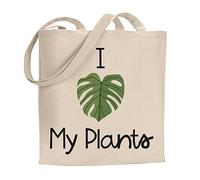 Make It Love It Sell It - I Love My Plants - Punny Tote Bag, Single Sided