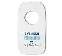 Make It Love It Sell It - I've been Promoted to Big Brother! Blue - Baby Pullover Bib, Boy or Girl