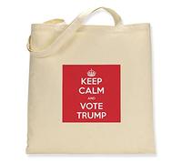 Make It Love It Sell It - Keep Calm and Vote Trump - Canvas Tote Bag, Single Sided