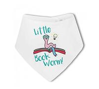 Make It Love It Sell It - Little Book Worm! - Baby Bandana Bib, For Boy or Girl, One Size