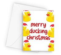 Make It Love It Sell It - Merry Ducking Funny Christmas - A5 Greetings Card, A5, 350gsm