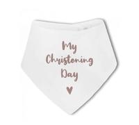 Make It Love It Sell It - My Christening Day - Baptism Baby Bandana Bib, For Boy or Girl, One Size