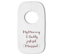 Make It Love It Sell It - My Mummy And Daddy Just Got Married - Wedding Day Baby Pullover Bib, For Boy or Girl, One Size