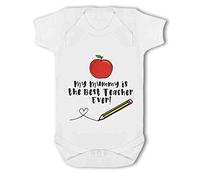 Make It Love It Sell It - My Mummy is the Best Teacher Ever! - Baby Vest, 0-3 Months, Girl or Boy, New Born to 24mth