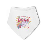 Make It Love It Sell It - My Nanny is the Bestest Cuddler ever! - Baby Bandana Bib, For Boy or Girl, One Size