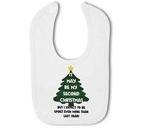 Make It Love It Sell It - My Second Christmas - Baby Christmas Hook & Loop Bib, Boy or Girl