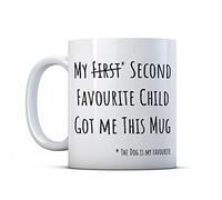 Make It Love It Sell It - My Second Favourite Child - Dog Mum Dad - Gift Mug, Ceramic, 11fl oz