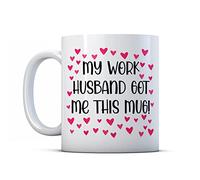 Make It Love It Sell It - My Work Husband Got Me This - Co-Worker Wife Gift Mug, Ceramic, 11fl oz