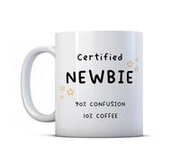 Make It Love It Sell It - Newbie Coffee and Confusion - Funny New Job Leaving Work Colleague Gift Mug, Ceramic, 11fl oz