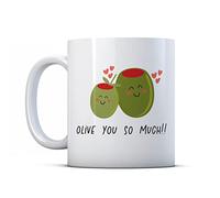 Make It Love It Sell It - Olive You So Much - Foodie Valentines Gift Mug, Ceramic, 11fl oz