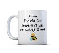 Make It Love It Sell It - Personalised Boss Gift - Bee Pun Manager Thankyou Mug, Ceramic, 11fl oz
