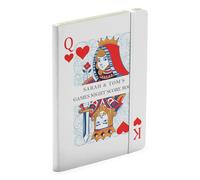 Make It Love It Sell It - Personalised Couple's Playing Cards Games Night Score Book - White Notebook, 160 page, A5