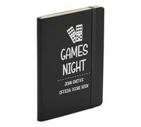 Make It Love It Sell It - Personalised Dominos Games Night Score Book - Black Soft Touch Notebook, 160 page, A5