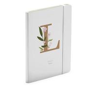 Make It Love It Sell It - Personalised Name and Initial - Floral Alphabet Notebook Diary Gift, L, 160 page, A5