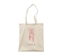 Make It Love It Sell It - Personalised Name - Children's Ballet Dance Canvas Tote Bag