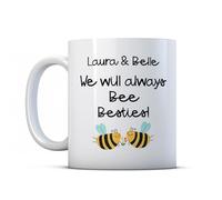 Make It Love It Sell It - Personalised We'll Always Bee Besties - Best Friend Pun Mug Gift, Ceramic, 11fl oz