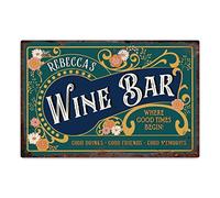 Make It Love It Sell It Personalised Wine Bar Metal Sign - House Warming Gift, 305 mm x 200mm