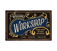 Make It Love It Sell It Personalised Workshop Metal Sign - Shed Gift, 305 mm x 200mm