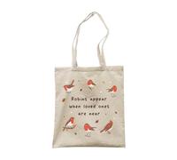 Make It Love It Sell It - Robins Appear When Loved Ones Are Near - Sympathy Canvas Tote Bag, Single Sided