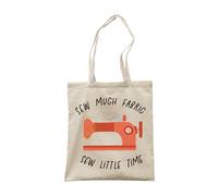 Make It Love It Sell It - Sew Much Fabric Sew Little Time - Punny Crafter Tote Bag, Single Sided
