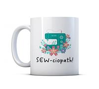 Make It Love It Sell It - SEWciopath - Punny Crafty Gift Mug, Ceramic, 11fl oz