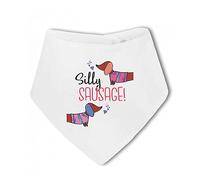Make It Love It Sell It - Silly Sausage! Dachshund - Baby Bandana Bib, For Boy or Girl, One Size