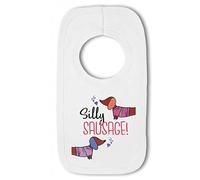Make It Love It Sell It - Silly Sausage! Dachshund - Baby Pullover Bib, Boy or Girl