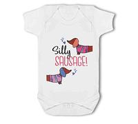 Make It Love It Sell It - Silly Sausage! Dachshund - Baby Vest, 3-6 Months, Girl or Boy, New Born to 24mth