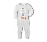 Make It Love It Sell It Simply Wall Art - Genius in Training! - Baby Romper Suit, 0-3 Months, For Girl or Boy, Newborn to 12mth