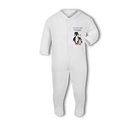 Make It Love It Sell It Simply Wall Art - I am cuter than a Penguin! - Baby Grow Suit, 0-3 Months, Girl or Boy, New Born to 24mth White