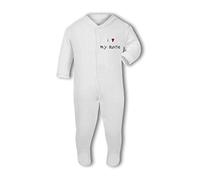 Make It Love It Sell It Simply Wall Art - I Heart My Auntie - Baby Grow Suit, 3-6 Months, Girl or Boy, New Born to 24mth White