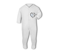 Make It Love It Sell It Simply Wall Art - My Big Brother Has Paws - Baby Sleep Suit, New Born, Girl or Boy, New Born to 24mth White