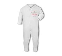 Make It Love It Sell It Simply Wall Art - Personalised Flower Girl - Baby Grow Suit, 6-12 Months, Girl or Boy, New Born to 24mth White