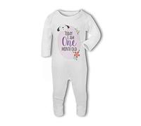 Make It Love It Sell It Simply Wall Art - Today I am One Month Old Milestone - Baby Romper Suit, 0-3 Months, For Girl or Boy, Newborn to 12mth