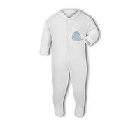 Make It Love It Sell It Simply Wall Art - Whale Hello There - Baby Sleep Suit, 3-6 Months, Girl or Boy, New Born to 24mth White