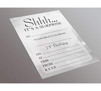 Make It Love It Sell It Simply Wallart - Surprise 75th Birthday Party - 20 A5 Invitation Pack