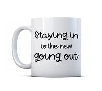Make It Love It Sell It - Staying in is The New Going Out - Introvert Friend Gift Mug, Ceramic, 11fl oz