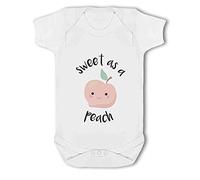 Make It Love It Sell It - Sweet As A Peach - Baby Vest Bodysuit, 3-6 Months, Girl or Boy, New Born to 24mth