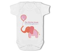 Make It Love It Sell It - The Worlds Cutest Goddaughter! (Elephant) - Baby Vest, 12-18 Months, Girl or Boy, New Born to 24mth