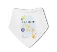 Make It Love It Sell It - Today I got my First Tooth Milestone - Baby Bandana Bib, For Boy or Girl, One Size